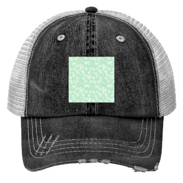 Discover Green Snowflakes Pattern Trucker Hats