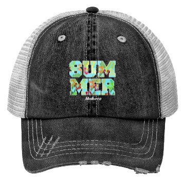 Discover Summer Design With Hibiscus Trucker Hats