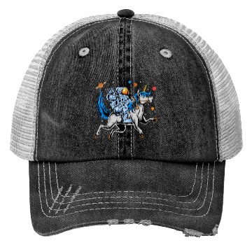 Discover Astronaut riding cute unicorn Trucker Hats