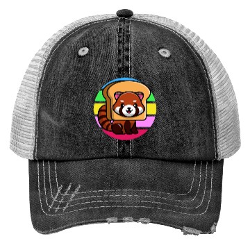 Discover Red Panda In Toast Trucker Hats
