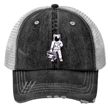 Discover Astronaut Ghetto Blaster Trucker Hats