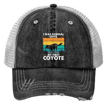 Discover Coyote Trapping Coyote Hunting Yote Hunting Gift Trucker Hats