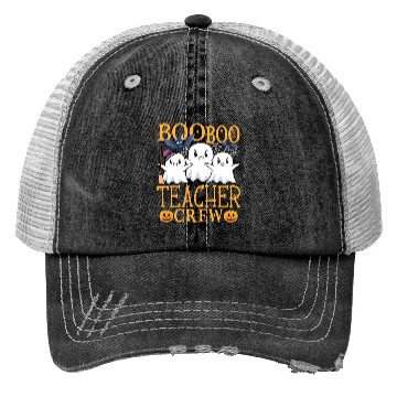 Discover Teacher Halloween Crew Teacher Trucker Hats