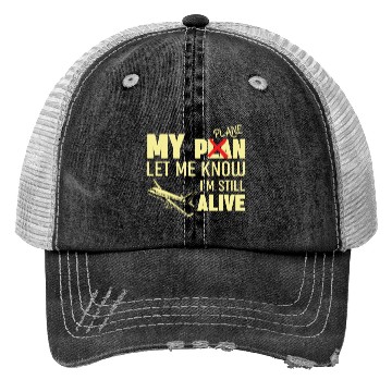 Discover Airline Pilot Pun Aircraft Pilot Trucker Hats
