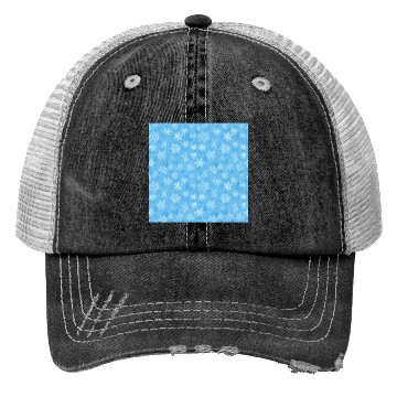 Discover Pretty Light Blue Snowflakes Pattern Trucker Hats