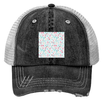 Discover Snowflakes Pattern Colorful Trucker Hats