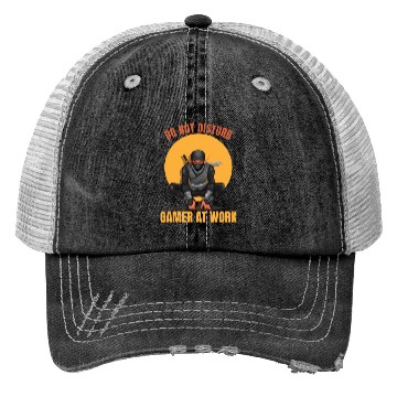 Discover Do Not Disturb Gamer At Work-Gaming Lover Trucker Hats