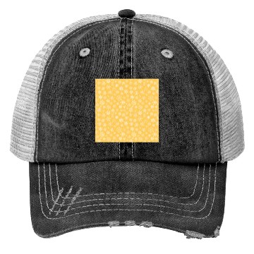 Discover Modern Yellow Snowflakes Pattern Trucker Hats