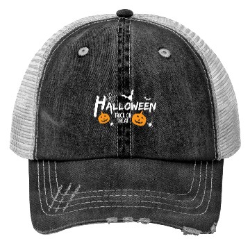 Discover Halloween Trick or Treat Trucker Hats