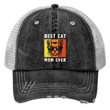 Discover Cat Mom Trucker Hats
