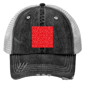Discover Red Snowflakes Pattern Trucker Hats