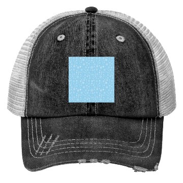 Discover Blue Snowflakes Pattern Trucker Hats