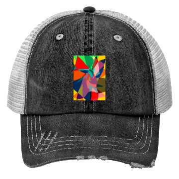 Discover Abstract paint Trucker Hats