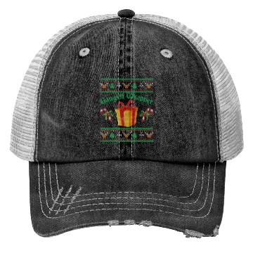 Discover Gangsta Wrapper Christmas Candy Canes Trucker Hats