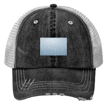 Discover Abstract Blue Snowflakes Pattern Trucker Hats