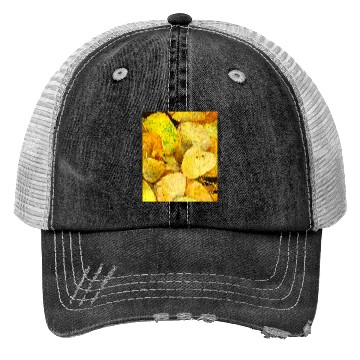 Discover Autumn is coming flowers green orange yellow Great Trucker Hats