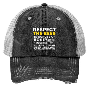 Discover Respect The Bees Bee Lover Beekeeping Beekeeper T Trucker Hats