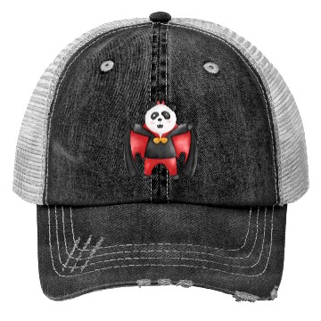 Discover Panda bear in vampire costume Trucker Hats