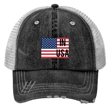 Discover In USA flag Trucker Hats