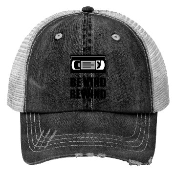 Discover VHS Cassette Tape Be Kind Rewind Black Trucker Hats