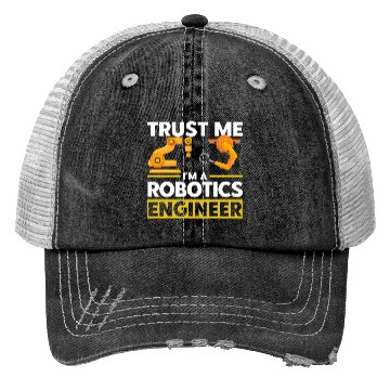 Discover Engineering Robotics Robot Engineer Gift Trucker Hats