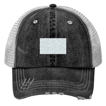Discover Winter Snowflakes Pattern Grey White Trucker Hats