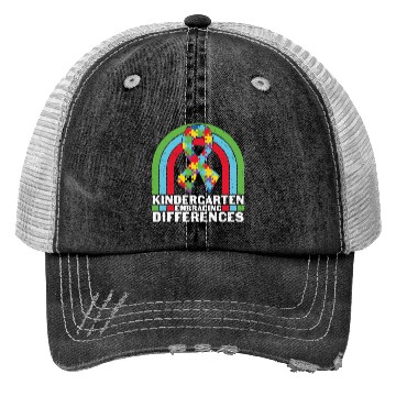 Discover Kindergarten Embracing Differences Trucker Hats