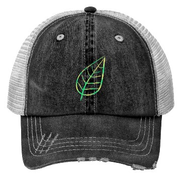 Discover leaf icon nature green Trucker Hats