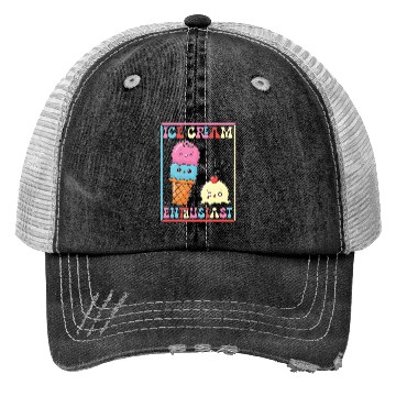 Discover Kawaii Ice Cream Lover Trucker Hats