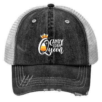 Discover Candy Corn Queen Funny Halloween Costume Gift Trucker Hats