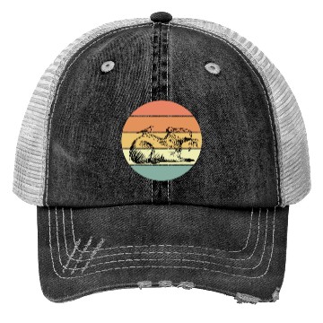Discover Retro Capybara Trucker Hats