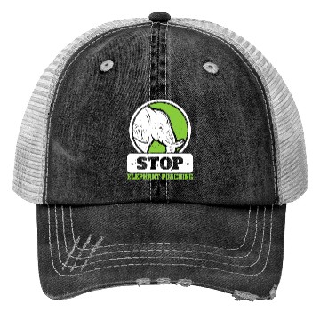 Discover Save The Elephants Stop Elephant Poaching Endanger Trucker Hats