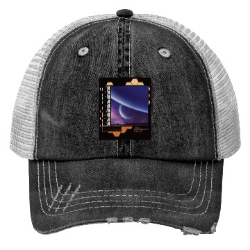 Discover Space astronaut science planets astronomy design Trucker Hats