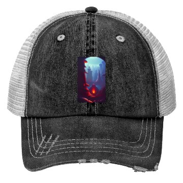 Discover Alien planet landscape Trucker Hats