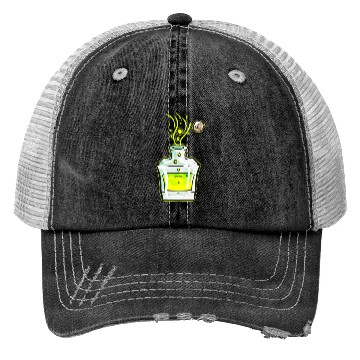 Discover Flask With Green Magic Potion Halloween Trucker Hats