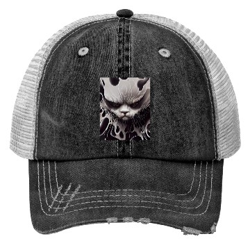 Discover Angry Cat Trucker Hats