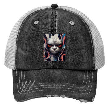 Discover Angry Cat Trucker Hats