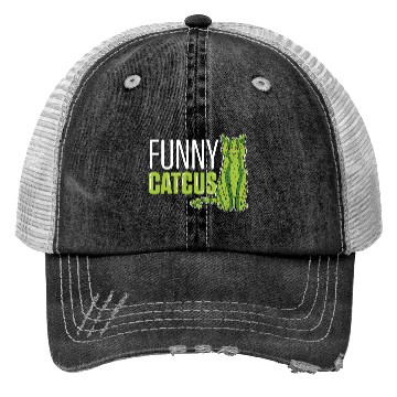 Discover Funny Catcus Cat Mom Gift Trucker Hats