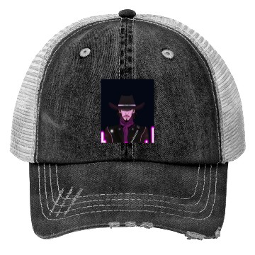Discover Goth Synthwave Outrun Goth Cowboy Trucker Hats