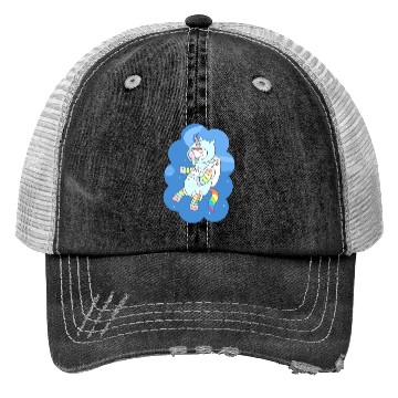 Discover Unicorn Astronaut Trucker Hats