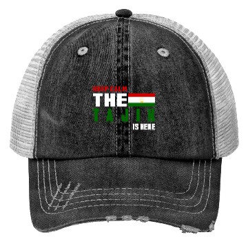 Discover Keep Calm Tajikistan flag design Trucker Hats