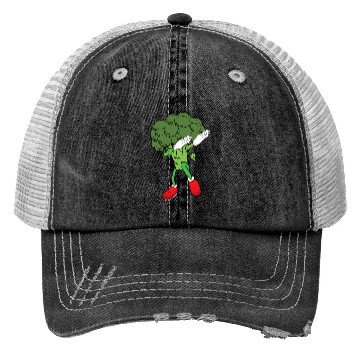 Discover Cute Funny Dancing Broccoli Veggie Lover Trucker Hats