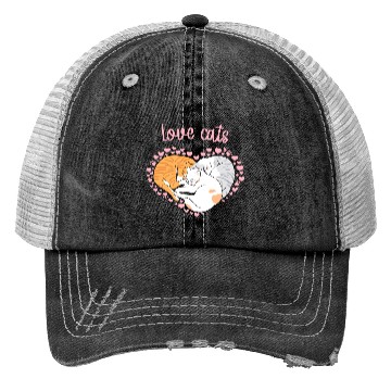 Discover Design cat lover Trucker Hats