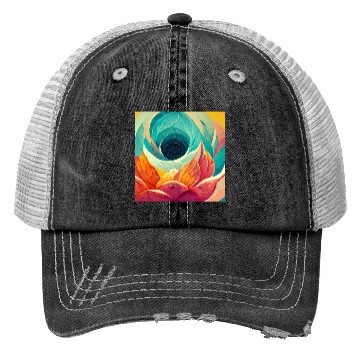 Discover Colorful mandala flower version 6 Trucker Hats