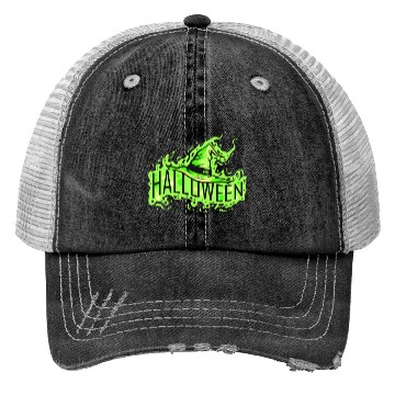Discover Green Witch Hat Costume For Halloween Trucker Hats