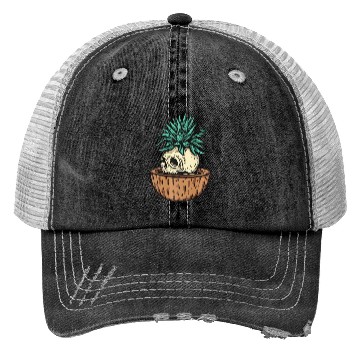 Discover Funny Cool Skeleton Plant Nature Trucker Hats