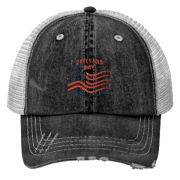 Discover Veterans Day Trucker Hats