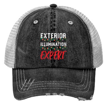 Discover Funny Christmas Light Exterior Illumination Expert Trucker Hats