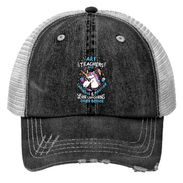 Discover Art teacher gift art teacher school unicorn Trucker Hats