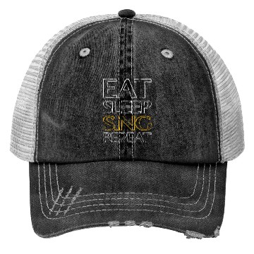 Discover eat sleep sing Trucker Hats
